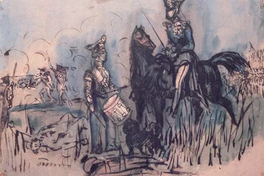 Russische Truppen in der Schlacht von Inkerman, 5. November 1854